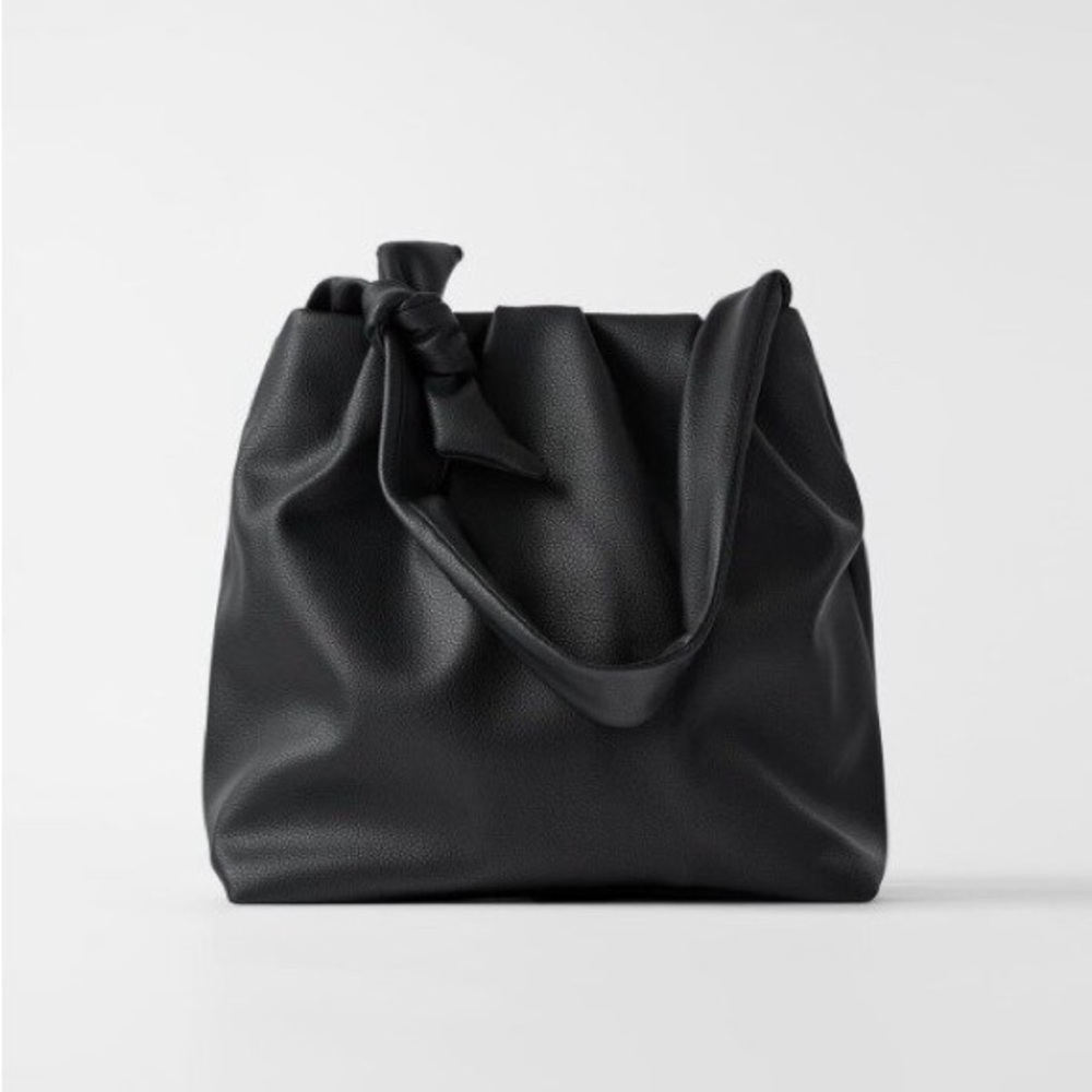 Zara Faux Leather Shoulder Bag
